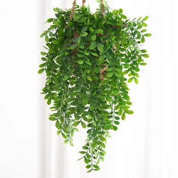 Kunstlik Taimed Locust Jätab Seina Riputamise Ivy Leaf Vanik Võltsitud Lilled Roheline Taim Rotangist Viinapuu Kodu Aed Decor Tarvikud