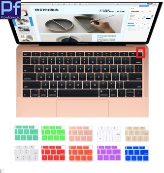Apple MacBook Air 13 Tolli 2018 Release Silikoonist Klaviatuuri kate inglise Naha Kaitsja A1932 Retina ekraaniga Touch ID