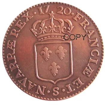 Prantsusmaa 1720A Vask Koopia Münte(26mm)