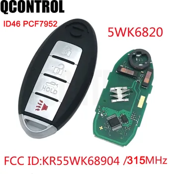 QCONTROL 3+1/4 Nupud 315MHz koos ID46 Kiip Võtmeta Sisenemise Smart Remote Võti Fob Jaoks Nissan Teana 2009,2010.2011,2012